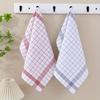 5PCS Reusable Plaid Dish Towel Quick Drying Checkered Kitchen Towels  Washing Dishes