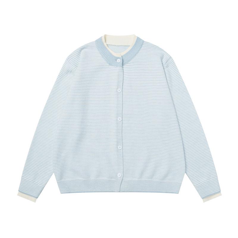 Unisex Japanese Retro Striped Knitwear - Casual Urban Lazy Style Sweater