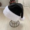 Christmas Santa Hat Xmas Pink Long Plush Holiday Red Black Hat For Adults And Kids Unisex  New Year Festive Party Supplies