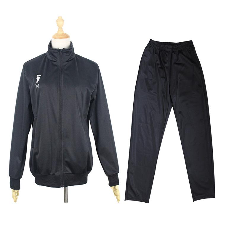 

Хайкюу!! Спортивная куртка с вышивкой, униформа Карасуно, с длинным рукавом, костюм для косплея волейболиста L