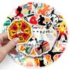 50 Kung Fu Graffiti Stickers: Cool Chinese-Style Decorations for Phone Cases & Suitcases