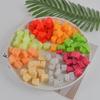 Dragon Fruit, Watermelon, and Mango Cubes - Model Cake Decoration & DIY Fruit Salad Toy Accessories