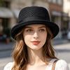 Jazz Hat, Foldable Pig Ear Sun Hat with UV Protection, Breathable Mesh Summer Travel Hat for Women Men