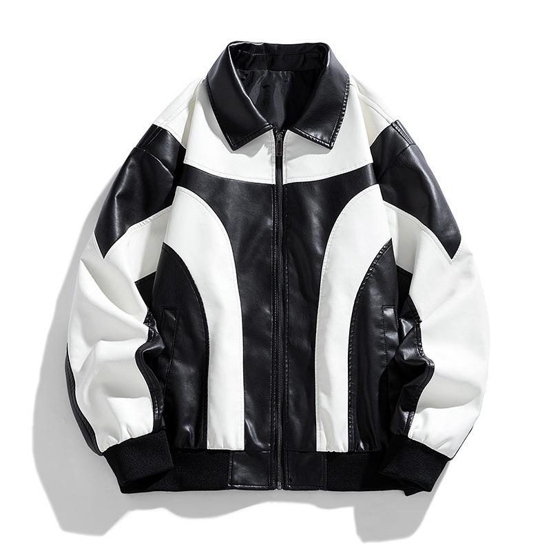 Мужская мотоциклетная куртка из ПУ-кожи нового стиля XXL