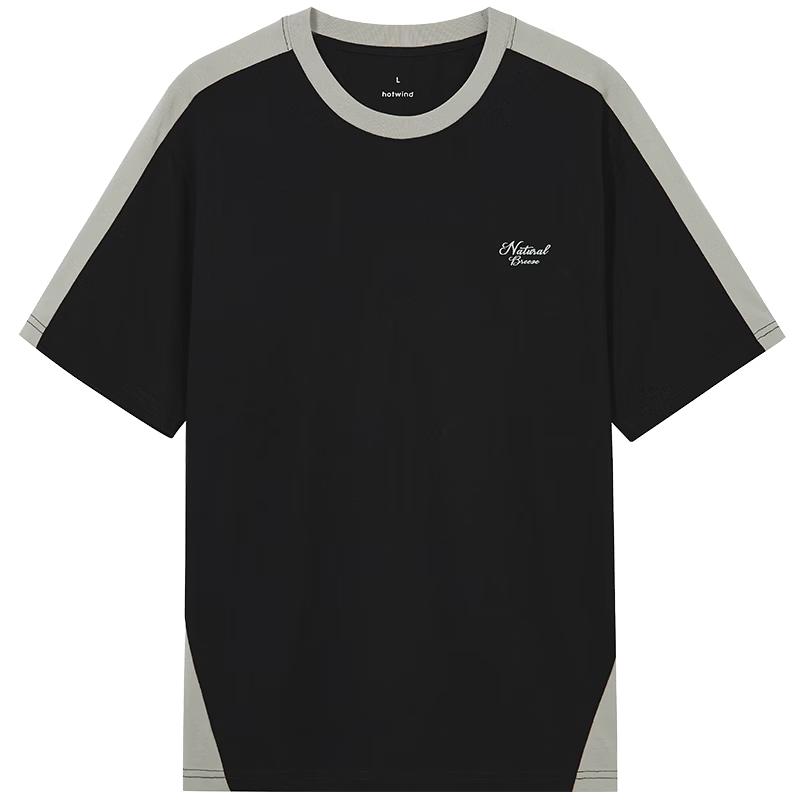 Hotwind Men s Color Block Short Sleeve T-Shirt XL