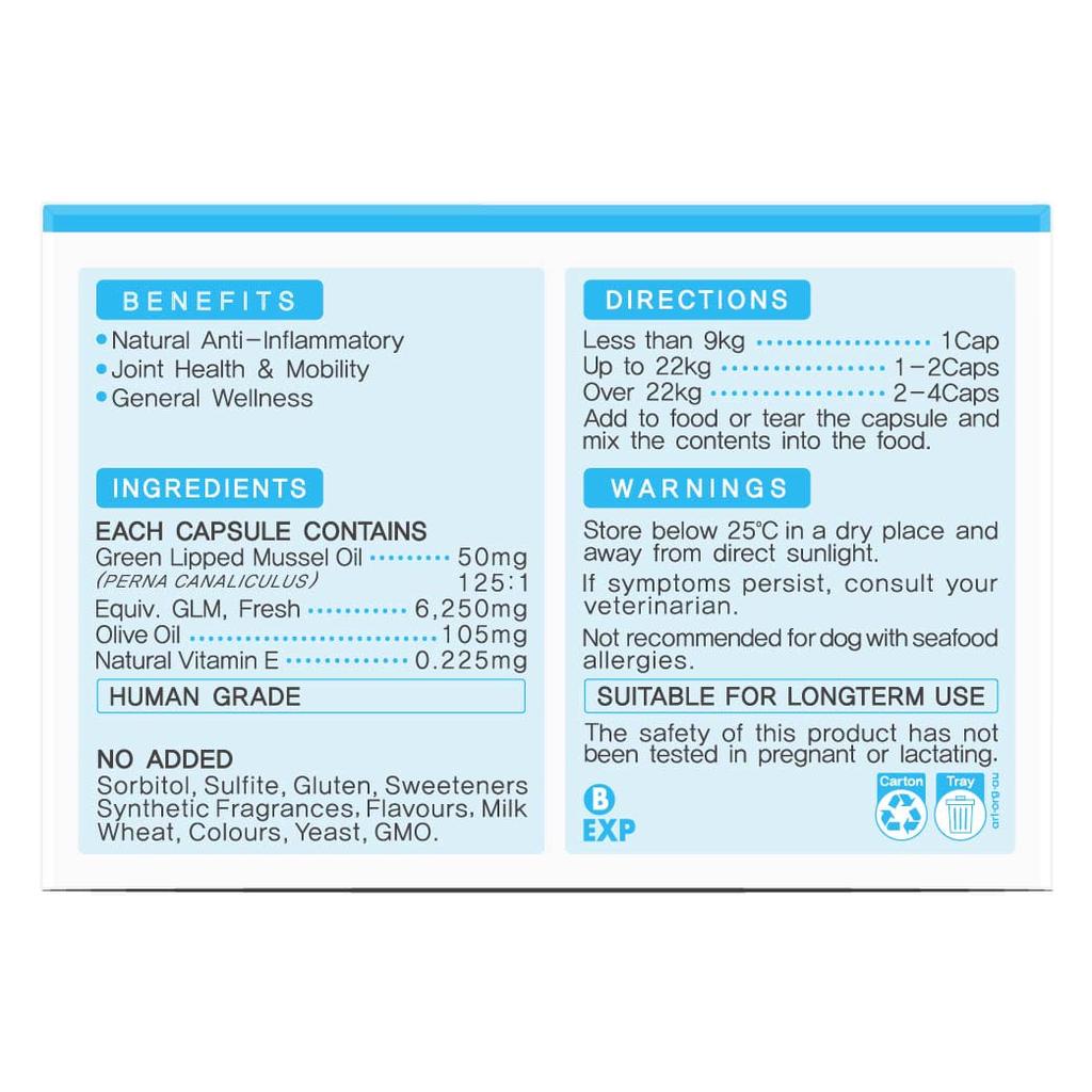 Nature's Key Grünlippmuschel 50mg 100 Kapseln Für Hund