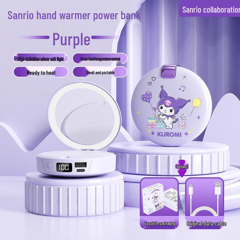 

Sanrio 3-in-1 Large Capacity Hand Warmer, Makeup Mirror & Power Bank Sanrio Hand Warmer