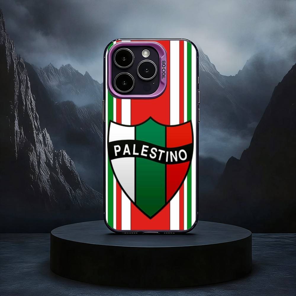 Club D-Deportivo P-Palestino Phone Case For iPhone17,16,15,14,13,12,11 Plus,Pro Max Black Candy silver phone case