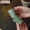 35ml Yue Kiln Celadon Shadow Teacup Handmade Tea Bowl Beautiful Tea Cup Tea-tasting Smelling Cup Jianzhan Master Cups Teaset