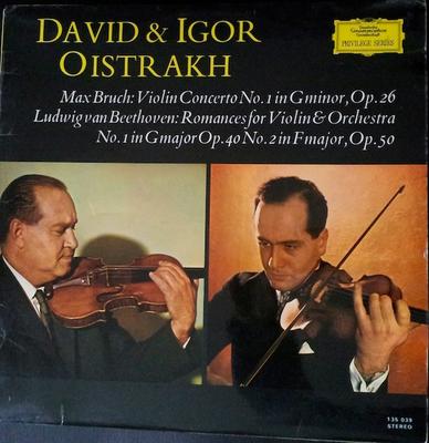 Disc vinil MAX BRUCH , LUDWIG VAN BEETHOVEN , - Concertul pentru vioară nr. 1 în Sol Minor, O 135039 Deutsche Grammo UK Clasic Folosit