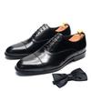 Echtes Leder Handgefertigt Herren Oxford Kleiderschuhe Kappe Zehenbereich Schnürung Klassischer Business Büroschuh Hochzeitsfeier Formelle Schuhe Mann
