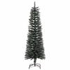 VidaXL Sapin de Noël artificiel mince avec support Vert 150 cm PVC345184