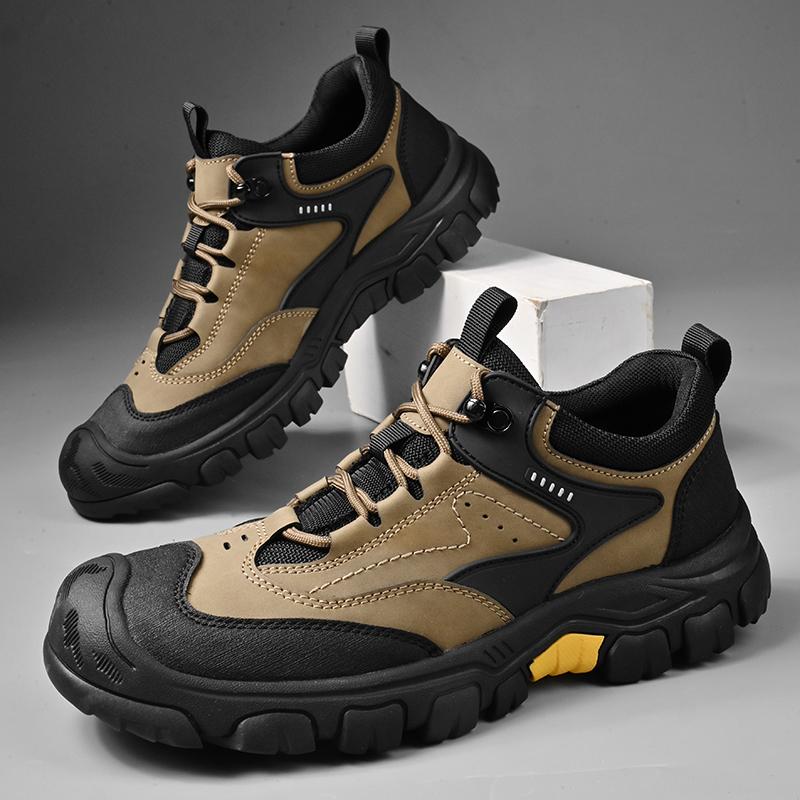 High Quality Brand Leather Shoes Soft SoleCasual Shoes Comfortable Travel Outdoor Mountaineering Anti Oversized Sports Shoes