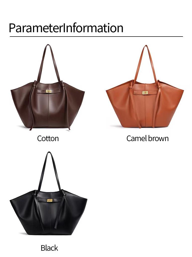 2025 Korean Style Large Capacity Women's Tote Bag - Simple, Fashionable Underarm Design for Cross-border Commuting