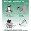 RV Outdoor Shower Head Kit with Garden Hose Fitting and Suction Cup - RV Outside Shower - Easily Installed and Removed On Outside of Camper(RV Shower