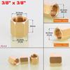 1~10pcs Brass Female Reducing Sleeve 1/8" 1/4" 3/8" 1/2" 3/4" 1" BSP Female Thread Hex Pipe Fitting For Water Fuel Gas