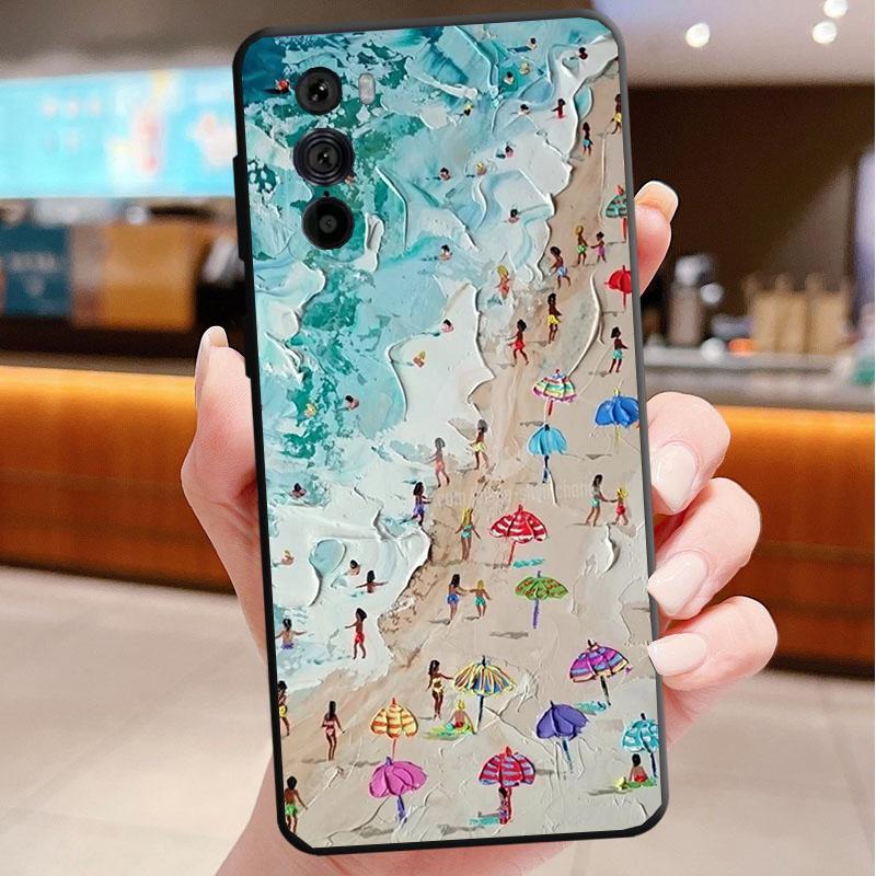 

Phone Case For Motorola Edge 60 50 40 Pro 60 50 40 30 Ultra Neo Fusion Moto G Stylus G Summer Travel Girl Beach Swimming Moto Edge 50 Ultra