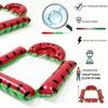 Fruit Pattern Inflatable Pool Hammock, Multi-Purpose Floating Chair with Mesh Seat, Water Lounger for Swimming Pool, Lake & Beac