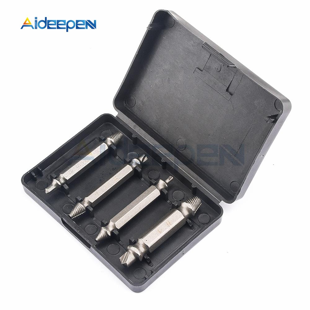 6pcs Damaged Screw Extractor Drill Bit Set Easily Take Out Broken Screw Bolt Remover Stripped Screws Extractor Demolition Tools