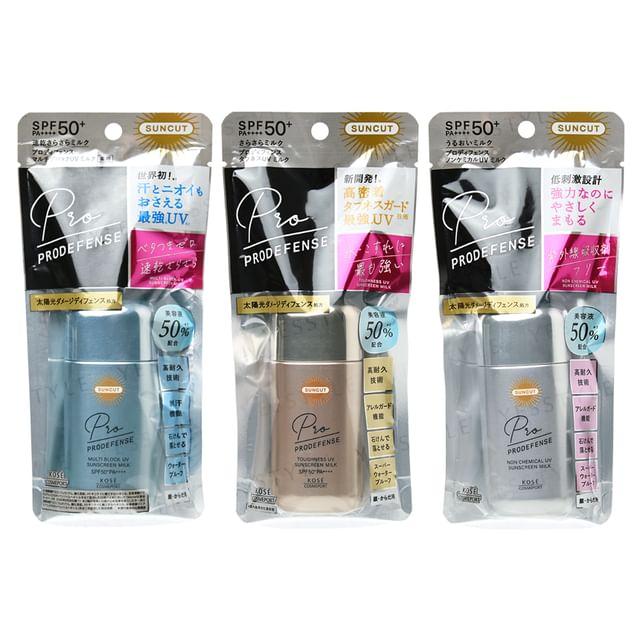 Kose - Suncut Prodefense UV Sunscreen Milk SPF 50+ PA++++ Non Chemical - 60ml