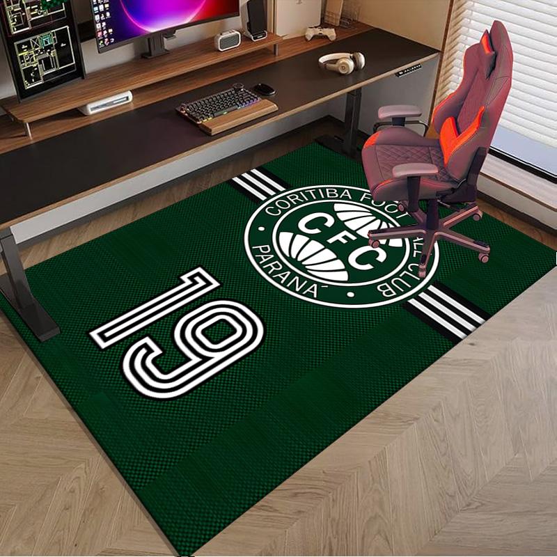Cori-tiba Football Club Crest Printed Area Rug for Office, Chair Rug, Decorative Carpet Floor Mat, Large Size Fan gifts Christmas gifts