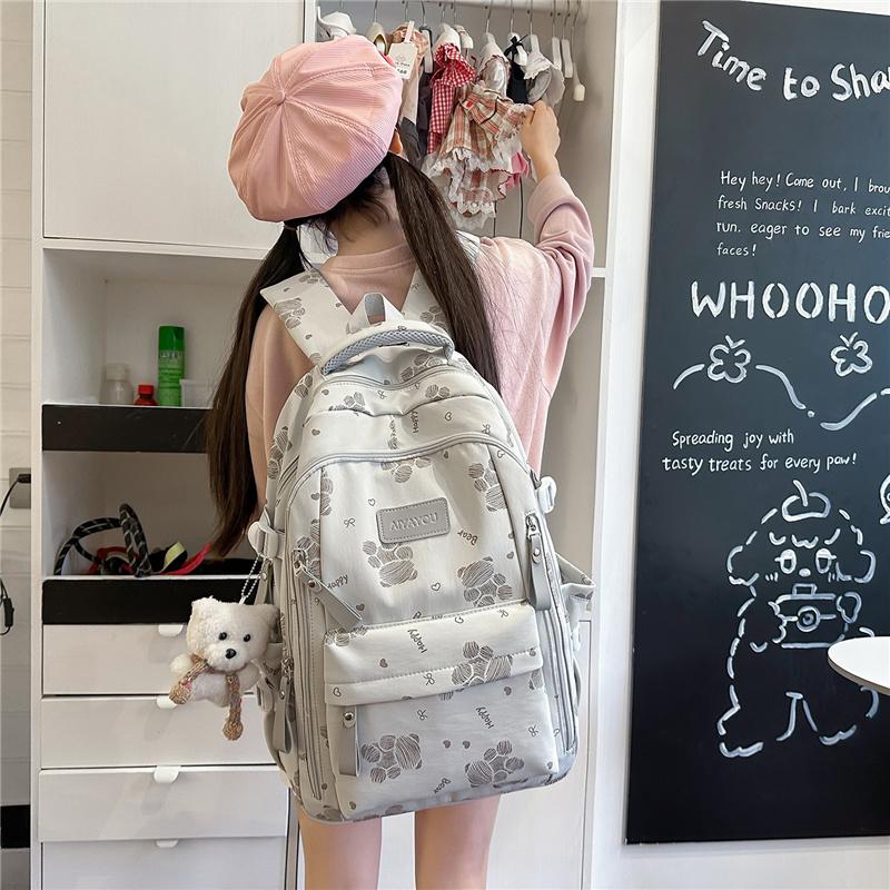 Preppy Schoolbag Women's Large Capacity Backpack Lightweight Backpack
