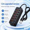 Cross-Border Type-C Multi-Port Fast Charging USB Converter HUB (1-to-12)