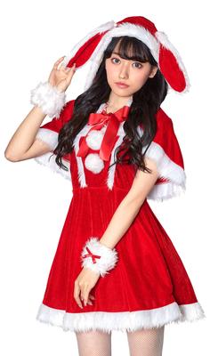 Clearstone Miminoel Cosplay Christmas Rabbit Cape Santa S Red Women's