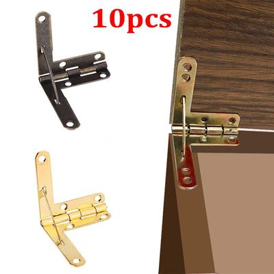 90° Angle Antique Wine Case Jewelry Hinge Accessories Wooden Box Lid Support