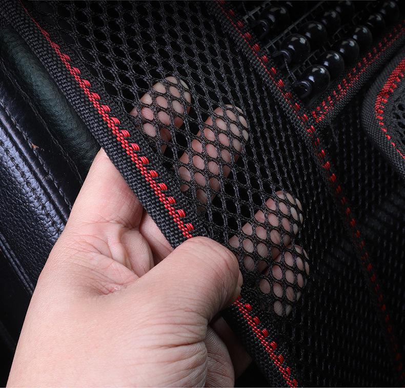 Universal Ventilated Wooden Bead Car Seat Cushion for All Seasons