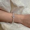 S925 Silver Heavy Industries Korea Fashion Ring Ring Ot Necklace Korean Blogger Simple Textured Clavicle Chain