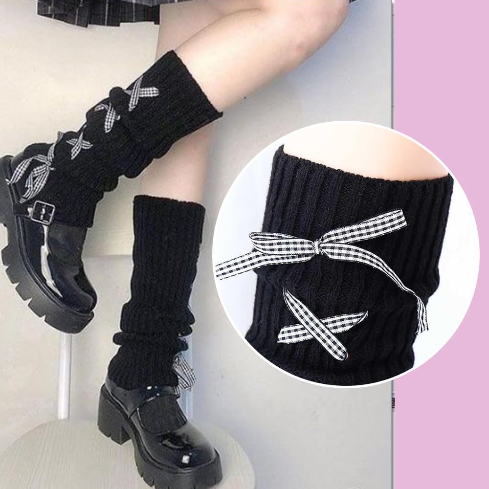 XiTren School Loose Knit Leg Warm Socks for Middle and High School Perfect for Indoor Solid Color Socks, Warmers, Knee-High Girls, Stretchy, School,