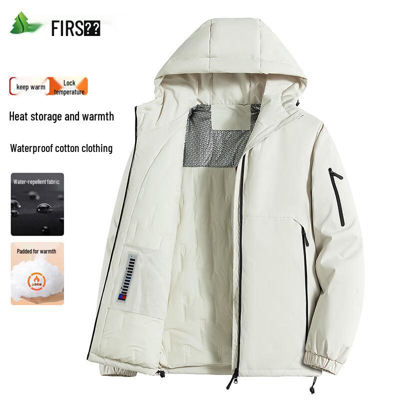 FIRS Men's Hooded Winter Padded Jacket