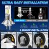 2PCS H7 Led Canbus Headlight 20000LM High Bright Upgrade CSP 3570 Chips Fog Lamp Car Led Light Bulbs 6000k White