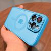 Original Frosted Funda Phone Case For iPhone 17 16 15 14 13 12 11 Pro Max Plus Air For Magsafe Lens Protector Matte Cover