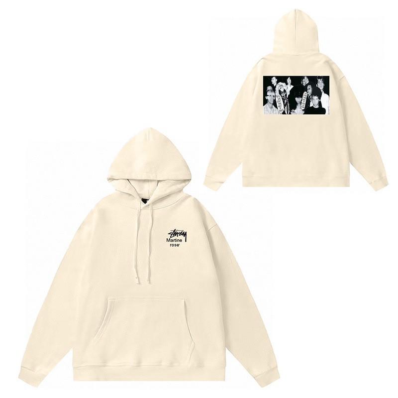 Mens Oversized Hooded Sweatshirt With Letter Print Heavyweight Cotton Winter Streetwear Style