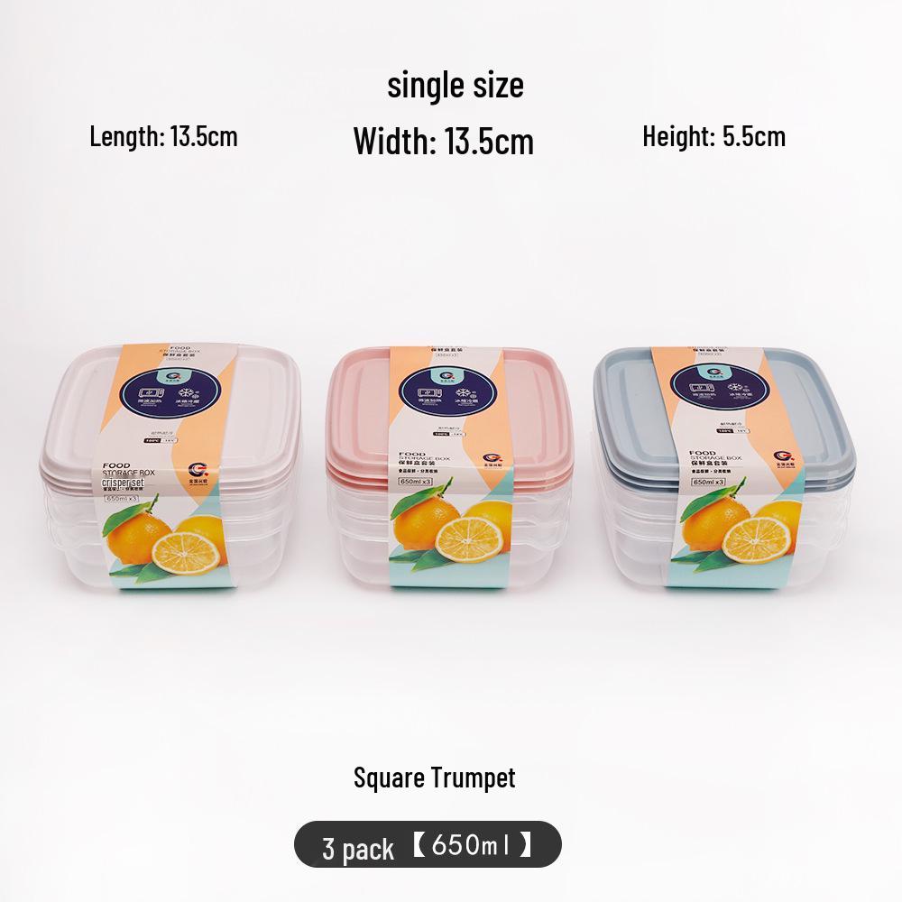 17-Piece Food-Grade Plastic Fresh-Keeping Storage Box Set for Refrigerator - Perfect for Grains, Fruits, and Vegetables.