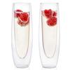 FAUBOURG Set De 2 Flute À Champagne Double Paroi Premium Collection ST BARTH 130 Ml - Ultra Transparent - Elégence À La Maison - Res