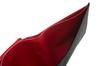 wallet compartment with coin Box calfskin limpid calfskin 4651 x [CYPRIS COLLECTION] Bi-fold (bill purse) & (black red)