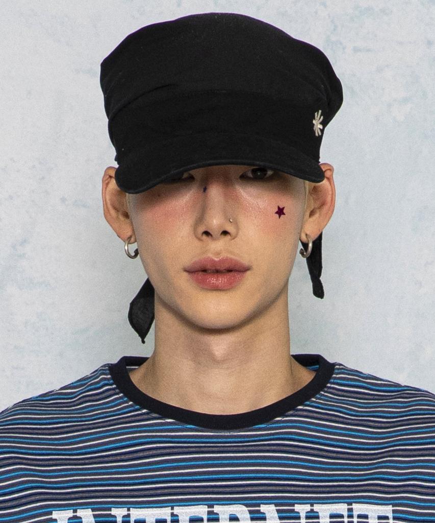 GLACK Gc079 Floppy Cotton Bandana Cap (Black)