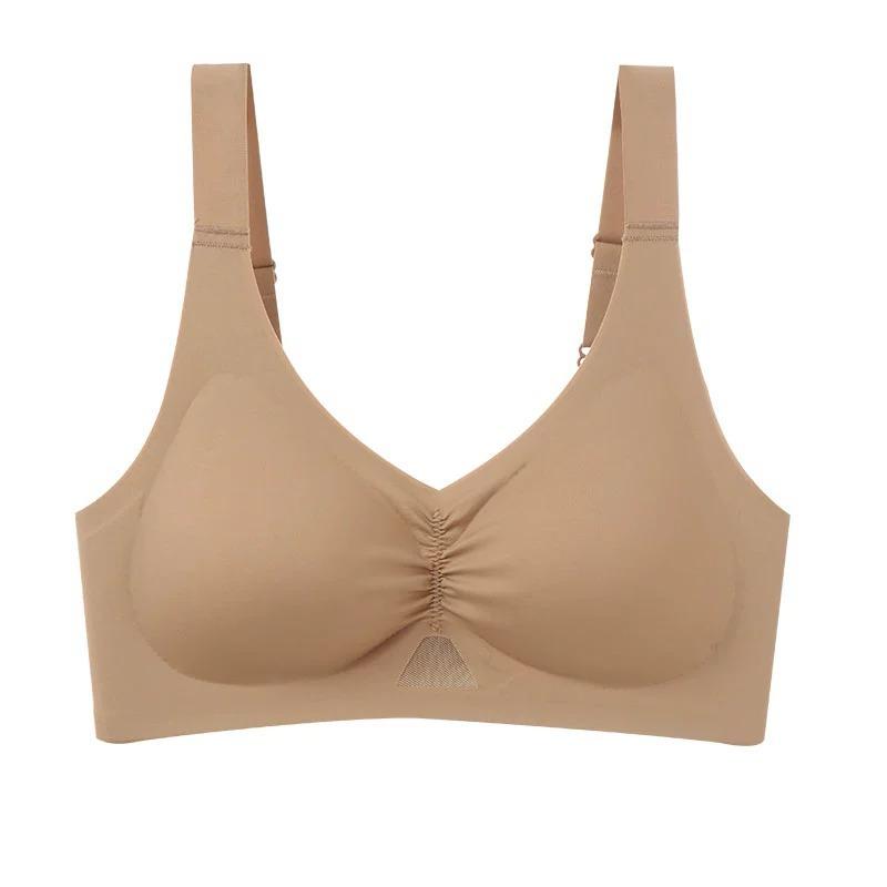 Underwear Women's Gathering Bra Side Breasts Anti Sagging Non Marking Bra Adjustable Sports Bra