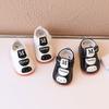 Boys' Spring/Autumn Single Shoes for Toddlers 0-2 Years Old, Soft-Soled Anti-Slip Infant Squeaky Shoes.
