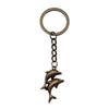 Skeleton Mermaid Charm Keychain Gothic Halloween Key Ring 28mm Ring