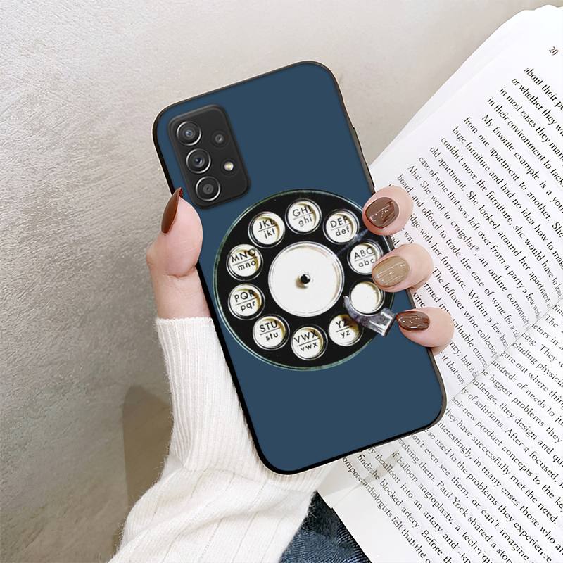 Retro Style Rotary Dial Phone Case For Samsung Galaxy A02 A12 A21 A22 A32 A41 A42 A51 A71 A72 Shell