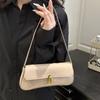 Flap Decor Vintage Underarm Bag Solid Color Tote Bag Suitable Handbag  Party