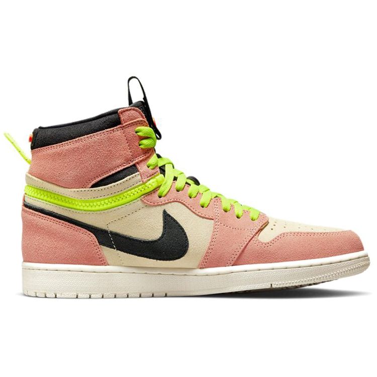 Air Jordan 1 High Switch Pink Volt Men Sneakers Peach Light-Peach Black CW6576-800