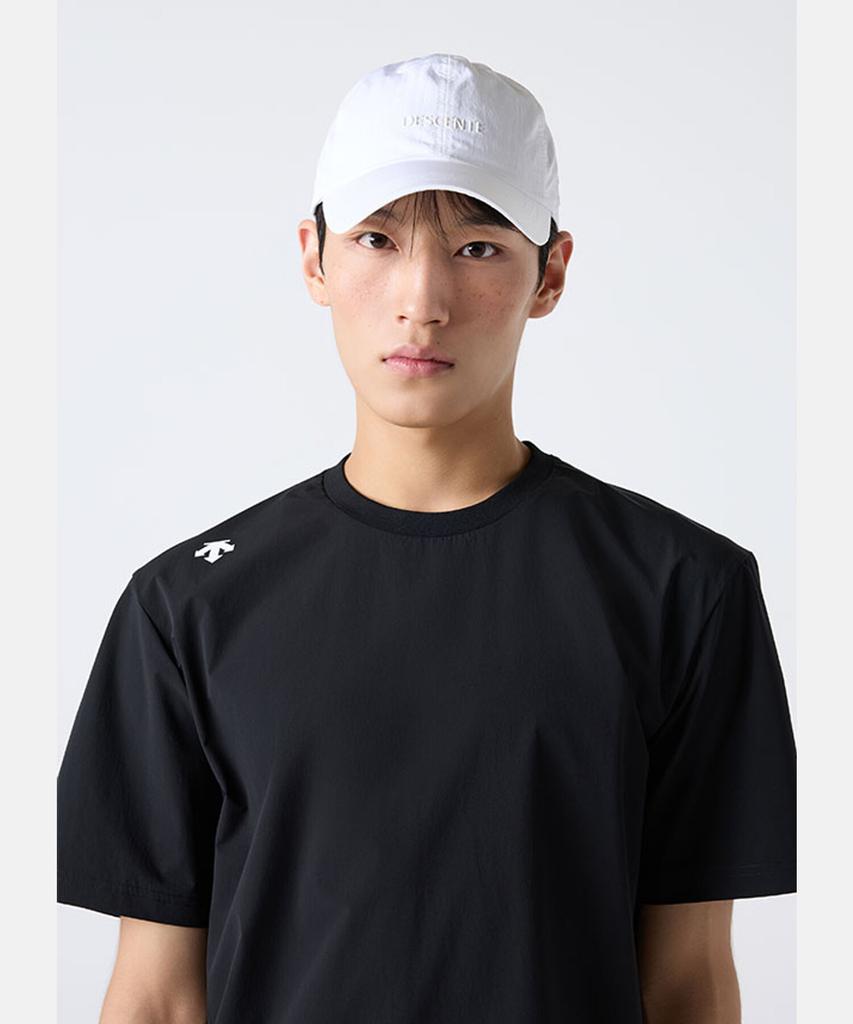 DESCENTE Wording Logo Nylon Ball Cap White Sr123Ucp12