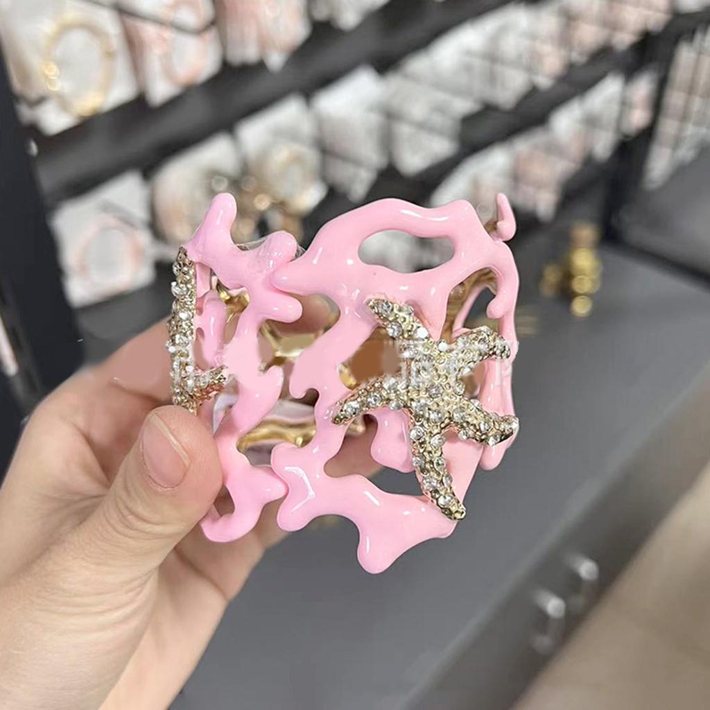 Multipurpose Irregular Coral Spring Bracelet Sturdy Alloy Bangle Adjustable Fashion Jewelry Accessory for Women