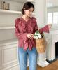 Ppaeppae V-Neck Frill Flower Blouse