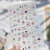 5D Starfish Fish Tail Small Fish Blue Bow Shell Silver Glitter Star Nail Art Stickers Ocean Fantasy Nail Decals Manicure